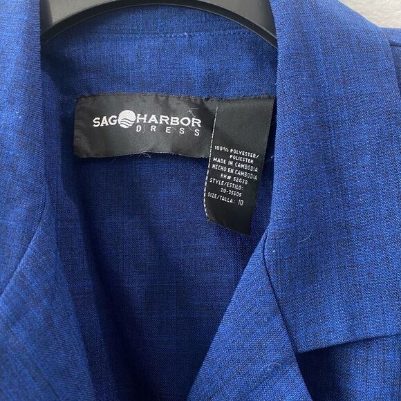 Vintage Sag Harbor Blue 2 Piece Suit Set Size 10 - Picture 2 of 7